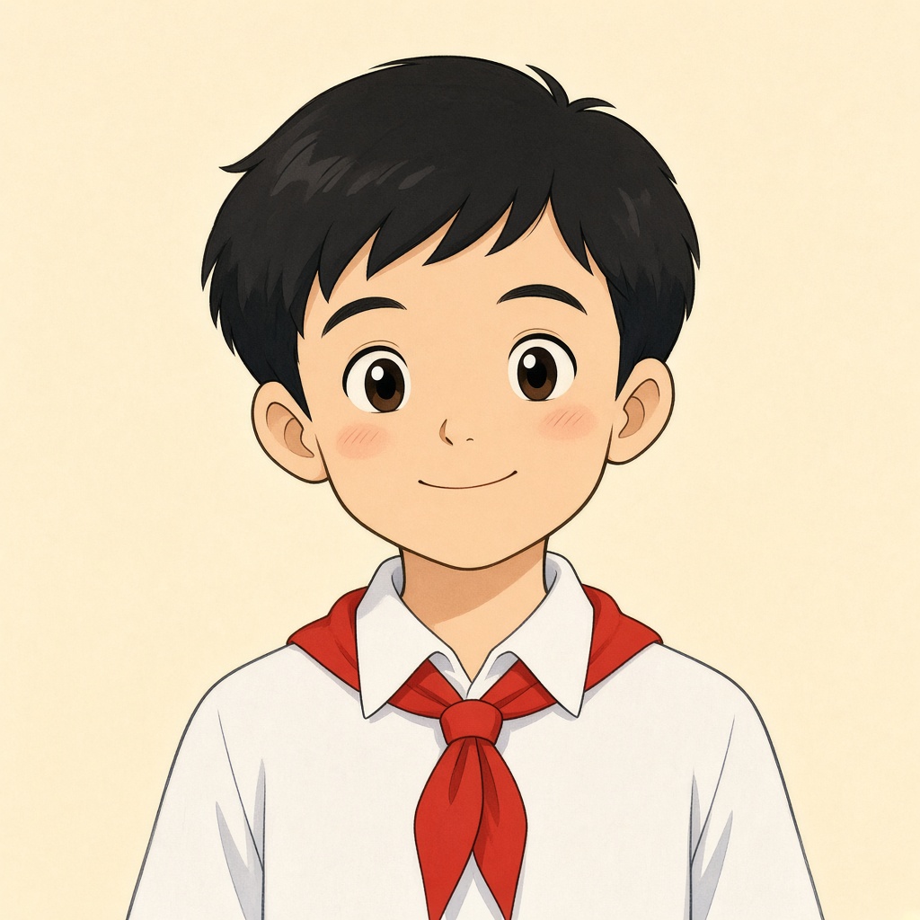 红领巾男孩