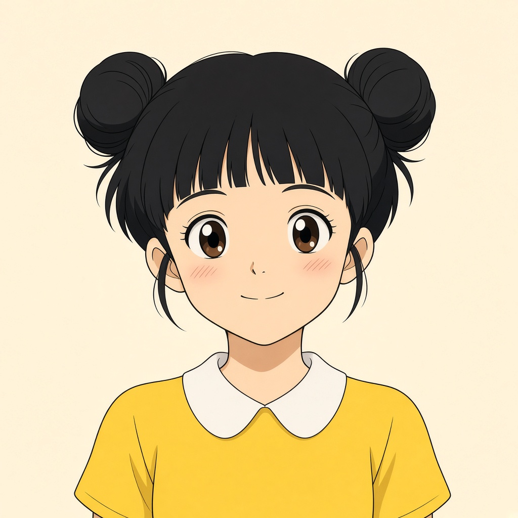 双丸子女孩