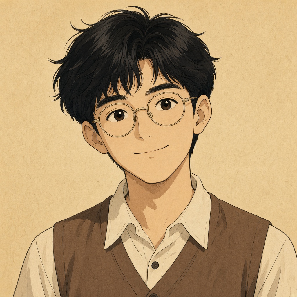 圆框书生